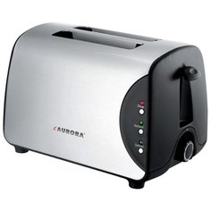 Тостер AURORA AU 3323, черный/серебристый