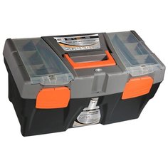 Ящик с органайзером Stels 90706 59x30x30 см 24 черный/серый