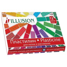 Пластилин ГАММА Illusion 12 цветов (10-2012) Gamma