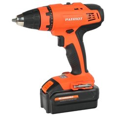 Аккумуляторная дрель-шуруповерт PATRIOT BR 180 2018 39 Н·м оранжевый/черный Патриот
