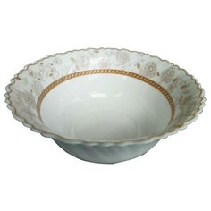 Chinbull Салатник АНТУРАЖ, 22.5 см белый