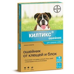 Килтикс (Bayer) ошейник от блох и клещей инсектоакарицидный для собак и щенков, 48 см