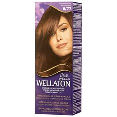 Wellaton стойкая крем-краска для волос, 6/77 горький шоколад