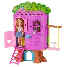 Barbie Домик на дереве Челси FPF83, коричневый/фиолетовый