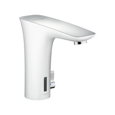 Смеситель для раковины (умывальника) hansgrohe PuraVida 15170400 сенсорный с термостатом двухцветный белый