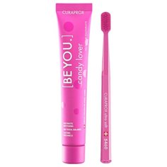 Зубная паста + щетка Curaprox BeYou Candy Lover + CS 5460 UltraSoft, арбуз
