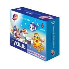 Луч Гуашь Перламутрики 6 цветов х 15 мл без кисти (22С 1400-08)