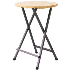 Стол сервировочный садовый ФОТОН Адлер, древесный/черный