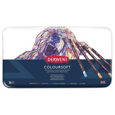 Derwent Цветные карандаши Coloursoft, 36 цветов (D-0701028)