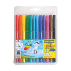 Centropen Набор фломастеров Super Washable, 12 шт. (7770/12)