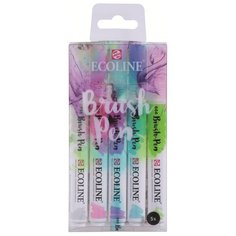 Royal Talens набор фломастеров Ecoline Brush Pen set 5 Pastel, 5 шт. (11509901)