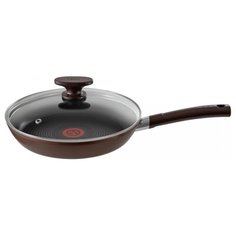 Сковорода Tefal Tendance Brownie 20 см с крышкой, с крышкой, коричневый