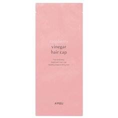 APIEU Raspberry Маска-шапочка для волос с малиновым уксусом, 35 г