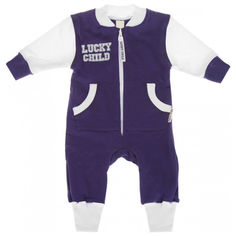 Комбинезон lucky child размер 20 (62-68), фиолетовый
