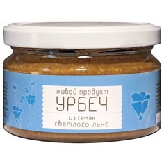 Живой Продукт Урбеч натуральная паста из семян светлого льна, 225 г