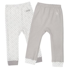 Брюки lucky child размер 22 (68-74), бежевый/молочный