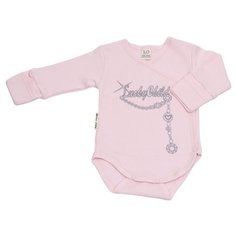Боди lucky child размер 20 (62-68), розовый