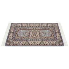 Ковер SMS 02842A прямоугольный, размер: 1.5х0.8 м, светло-голубой