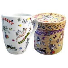 GiftnHome Кружка "Кошки-мышки" 320мл белый