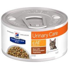 Корм для кошек Hills Prescription Diet при лечении МКБ, с курицей 82 г (кусочки в соусе)