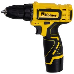 Аккумуляторная дрель-шуруповерт Kolner KCD 12L 17 Н·м желтый/черный