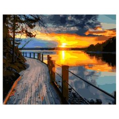 ВанГогВоМне Картина по номерам "Дорога на закат", 40х50 (ZX 21281)