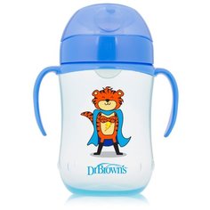 Поильник-непроливайка Dr. Browns Soft-Spout Toddler Cup TC91024/TC91025, 270 мл синий супергерой