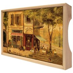Поднос GiftnHome TR (бук) парижское кафе