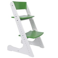 Растущий стульчик Конек Горбунёк Универсальный белый/зеленый