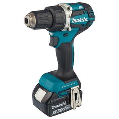 Аккумуляторная дрель-шуруповерт Makita DDF484RME Li-Ion 4 А·ч 18 В х2 кейс 54 Н·м синий/черный