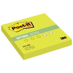 Post-it Блок-кубик Optima, 76х76 мм, 100 штук (654) салатовый неоновый
