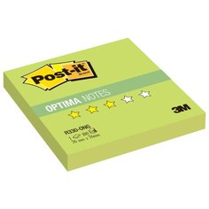 Post-it Блок-кубик Optima, 76x76 мм, 100 штук (R330) зеленый неоновый