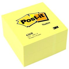 Post-it Блок-кубик Classic, 76х76 мм, канареечно-желтый, 450 штук (636B)