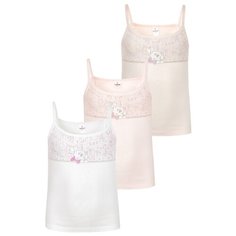 Майка BAYKAR 3 шт., размер 170/176, белый/персиковый/молочный