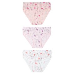 Трусики BAYKAR 3 шт., размер 134/140, белый/персиковый/сиреневый
