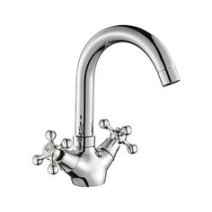 Смеситель для раковины (умывальника) Mitte Oldie OLD03WB двухрычажный хром