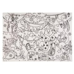 Феникс Present Коврик-раскраска. Зверушки на празднике