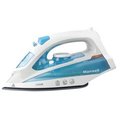 Утюг Maxwell MW-3055 B белый/голубой
