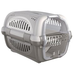 Переноска-клиппер для кошек и собак Georplast Rhino 35х51х33 см серый/темно-серый