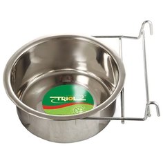 Миска Triol навесная для птиц и грызунов 250 мл серебристый