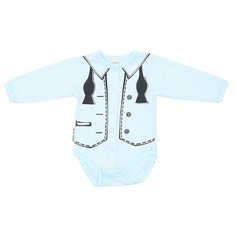 Боди lucky child размер 22 (68-74), голубой