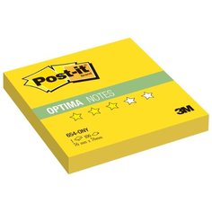 Post-it Блок-кубик Optima, 76х76 мм, 100 штук (654) желтый неоновый