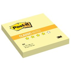 Post-it Блок-кубик Classic, 76х76 мм, 100 штук (654) канареечно-желтый