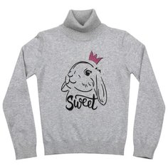 Водолазка Sweet Berry размер 116, серый меланж