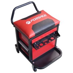 Тележка FORSAGE F-01Z0467 ящики: 2 шт. полки: 2 шт. черный/красный