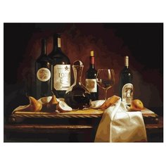 Белоснежка Картина по номерам "Вино и груши" 30х40 см (317-AS)