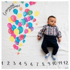 Многоразовые пеленки MamSi Фотопеленка хлопок 120х120 с шариками