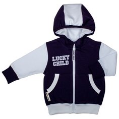 Толстовка lucky child размер 28 (98-104), фиолетовый