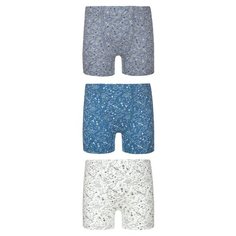 Трусы BAYKAR 3 шт., размер 146/152, голубой/серый/молочный