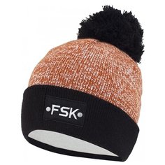 Шапка Fishka размер 54, Черный/терракот